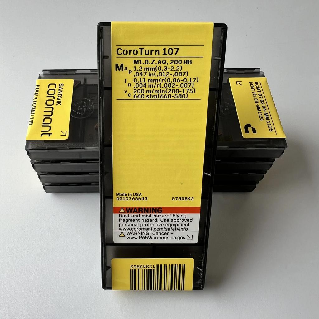 DCMT070204-MM 1125 / Industrial indexable Carbide Inserts 10 Pcs