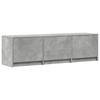 TV Stand with LED Lighting Concrete Grey 140 X 34 X 40 Cm Particleboard