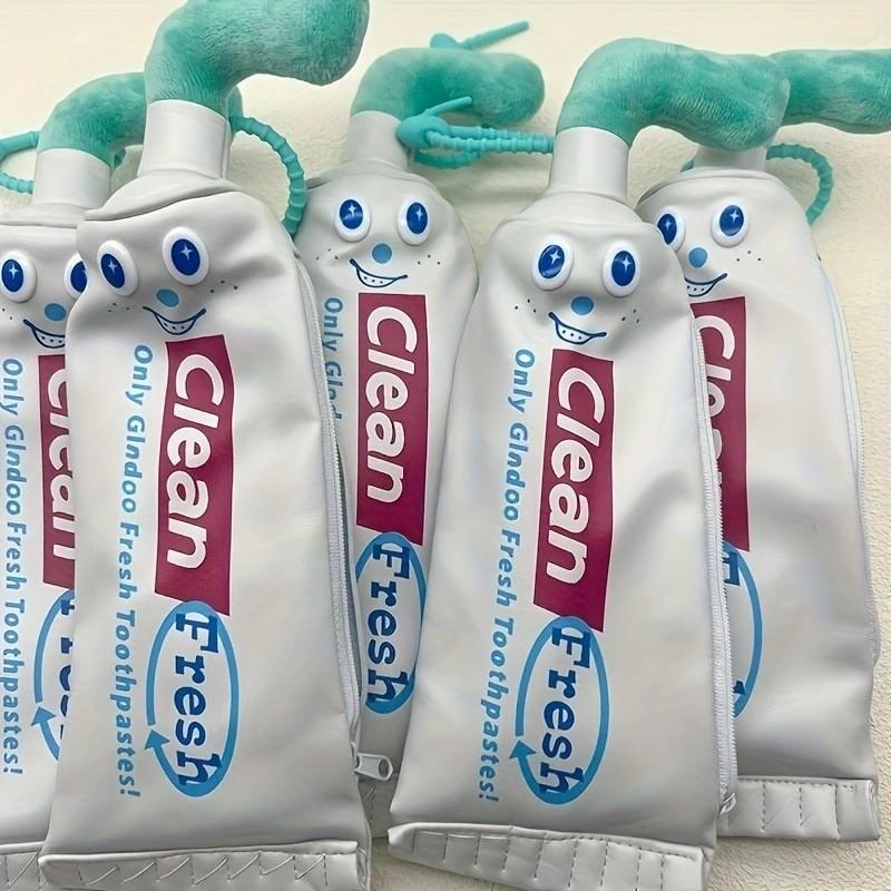 Creative Toothpaste Pencil Case With Large Capacity For Students Desk Organizer And Stationery Storage