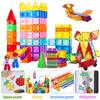 Light Magnetic Building Blocks,3D Educational STEM Building Toys, Stimulate Creativity and Brain Development,for Boy Girl Gift