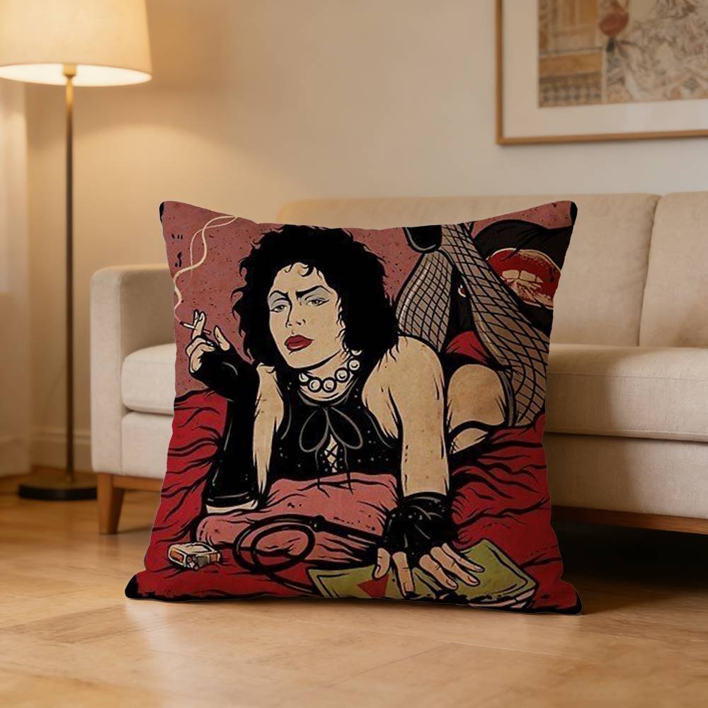 Cult Musical RRocky HHorror PPicture Show Pillow Case Cushion Cover Throw Pillow Case For Car Sofa