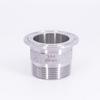 1/2" 3/4" 1" 1-1/4" 1-1/2" 2" BSPT Male 1.5" 2" 2.5" Tri Clamp Hex Nut Coupler SUS304 Stainless Sanitary Connector Homebrew