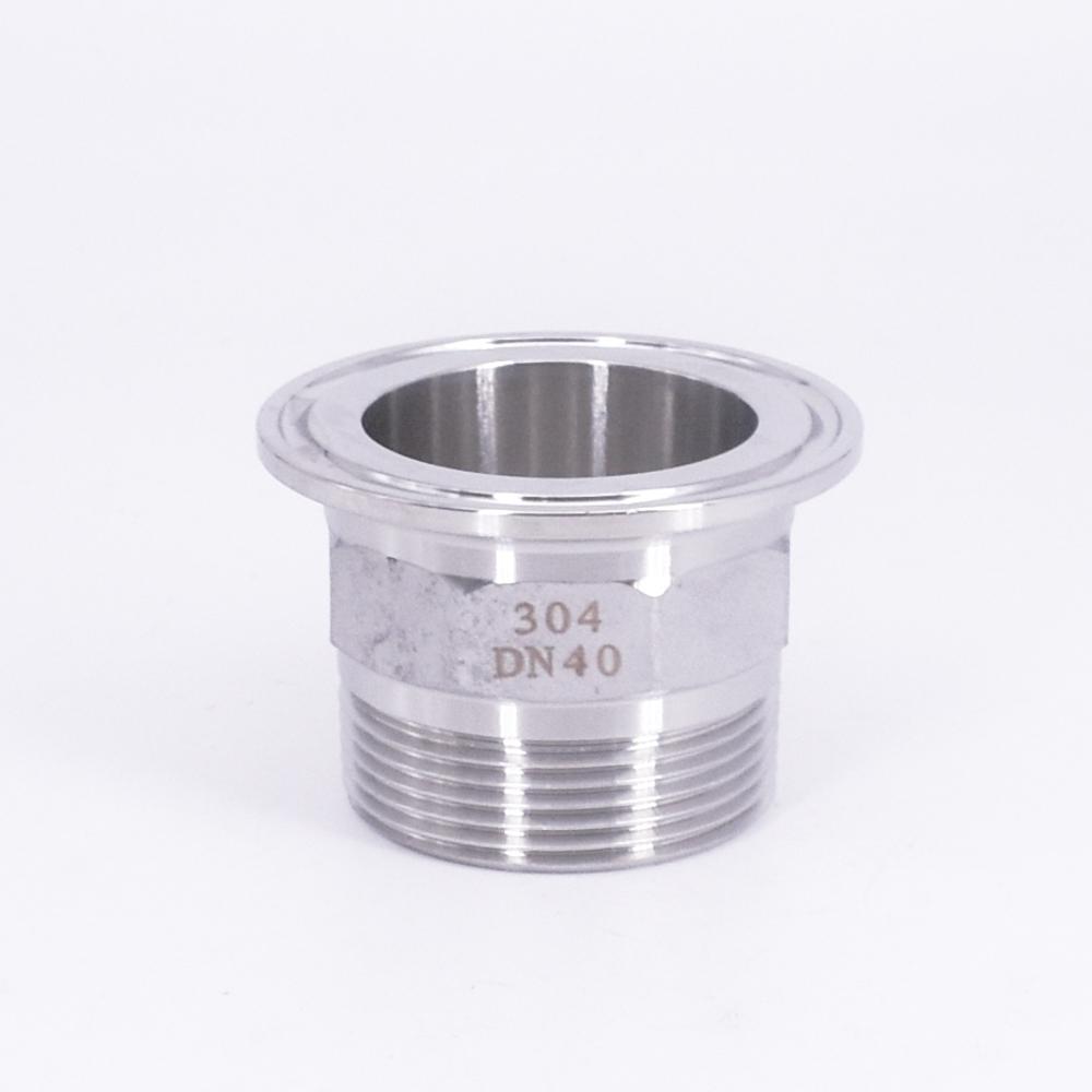 1/2" 3/4" 1" 1-1/4" 1-1/2" 2" BSPT Male 1.5" 2" 2.5" Tri Clamp Hex Nut Coupler SUS304 Stainless Sanitary Connector Homebrew