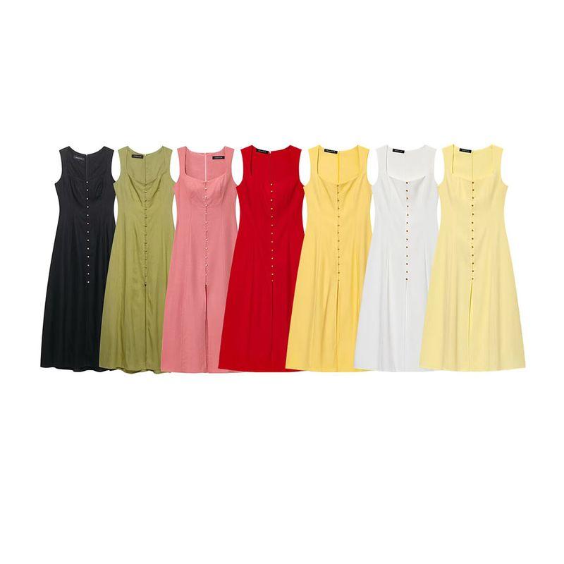 Kaslead New Arrival Women's Clothing Fashion Style Fashion Minimalist Silm Midi Skirt Dress 6962029 510