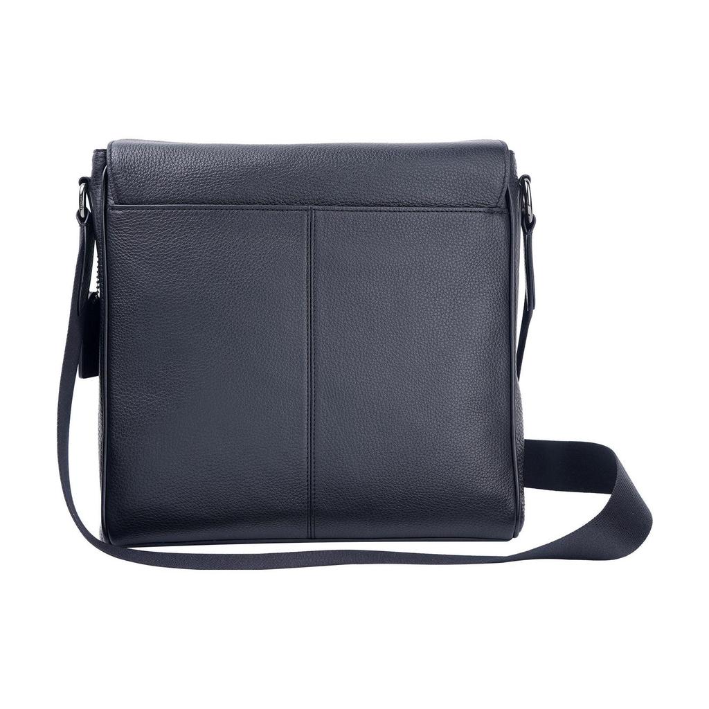 COACH Houston Leather Map Bag, Shoulder Bag, Crossbody Bag Men's Black 4007-QBBK