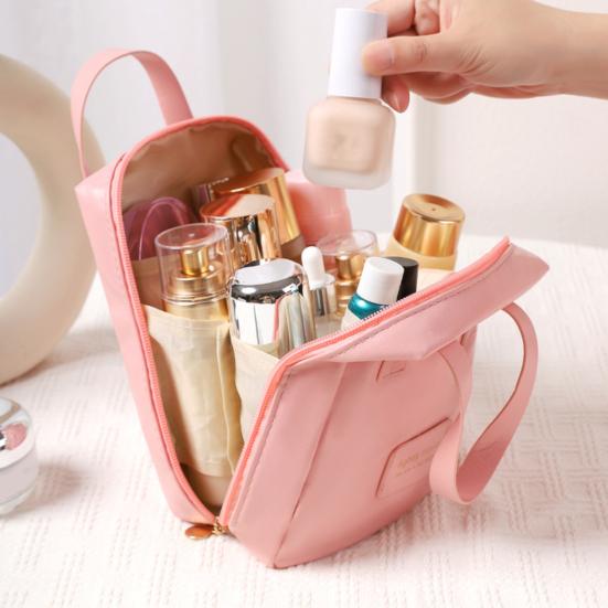 Travel Cosmetic Bag Portable Toiletry Organizer with Handle Large Capacity Waterproof Makeup Bag for Home Travel Business Trip