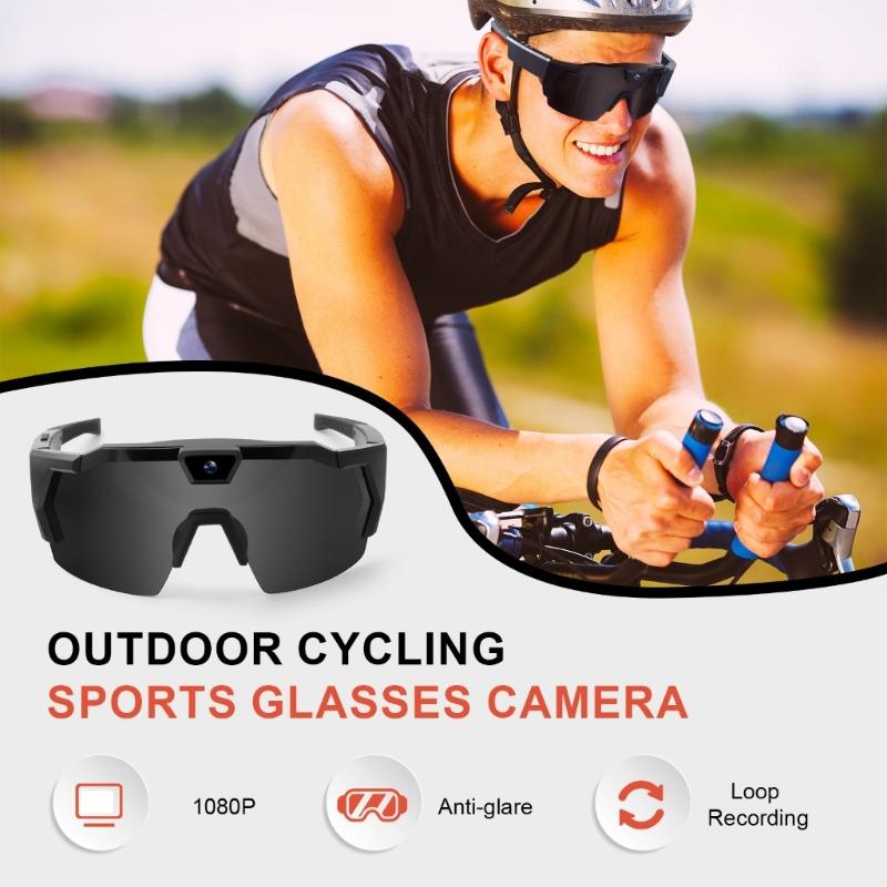 Cycling Intelligent Glasses Featuring Camera Wireless for Convenient Calls Music Playback Windproof Outdoor Gear