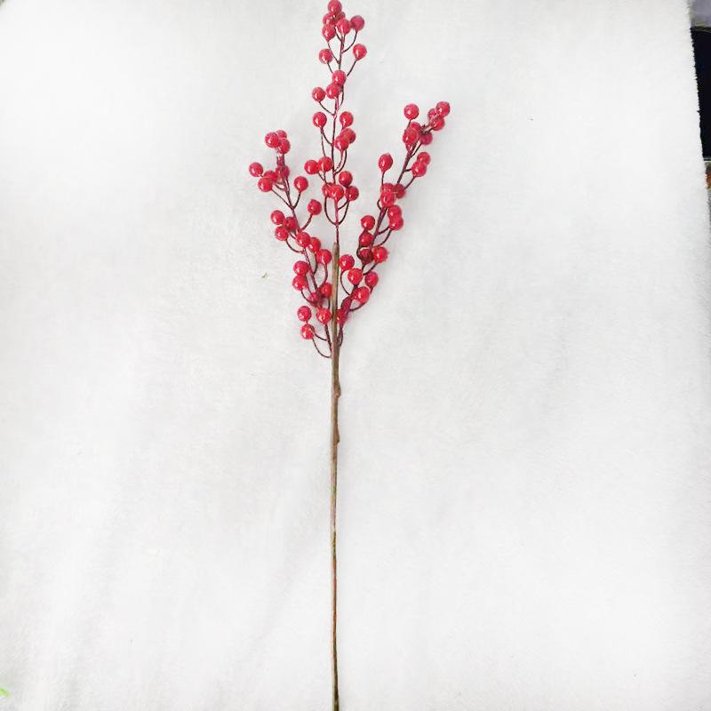 

Симуляция 3-ветки красной ягоды плода удачи длинная ветка акации бобовые пенопластовый фрукт украшение для дома симуляция растение реквизит