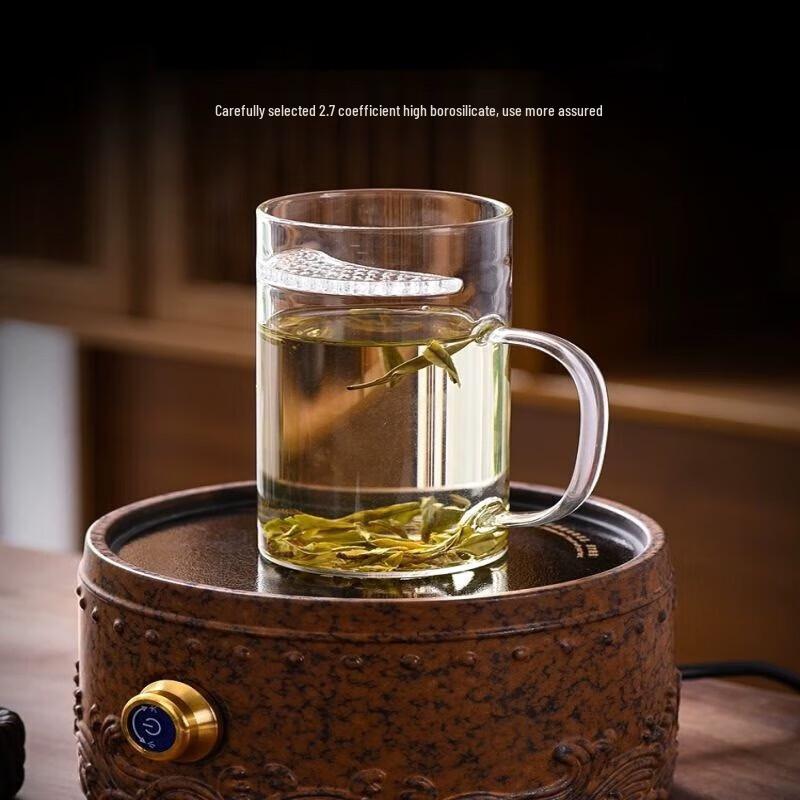 Heat-Resistant Glass Tea Cup with Infuser