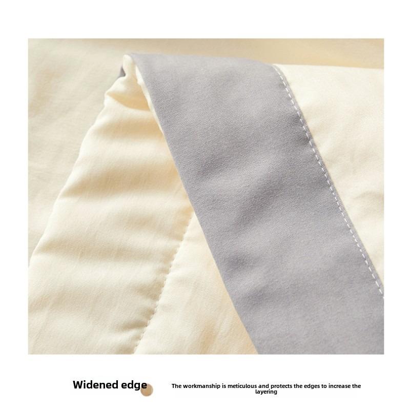 Washed Cotton Pure Color Summer Quilt With Fashion Simple Quilt Core Suitable For Bedroom Adult Children 100/150/200cm