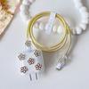 New flower data cable protective cover 14plus fast charging charging head 20w soft case is suitable for 11