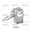 Mini Foldable Nail Clipper with Keychain - Portable Flip-Top Kitten Design