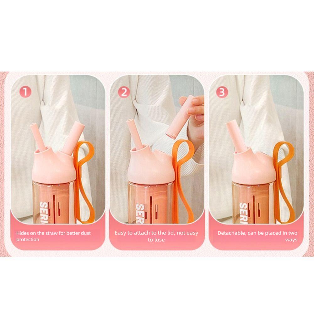 Dustproof Sport Water Bottle 666/888ml Outdoor Water Mug Reusable Drinking Cup with Straw  Juice