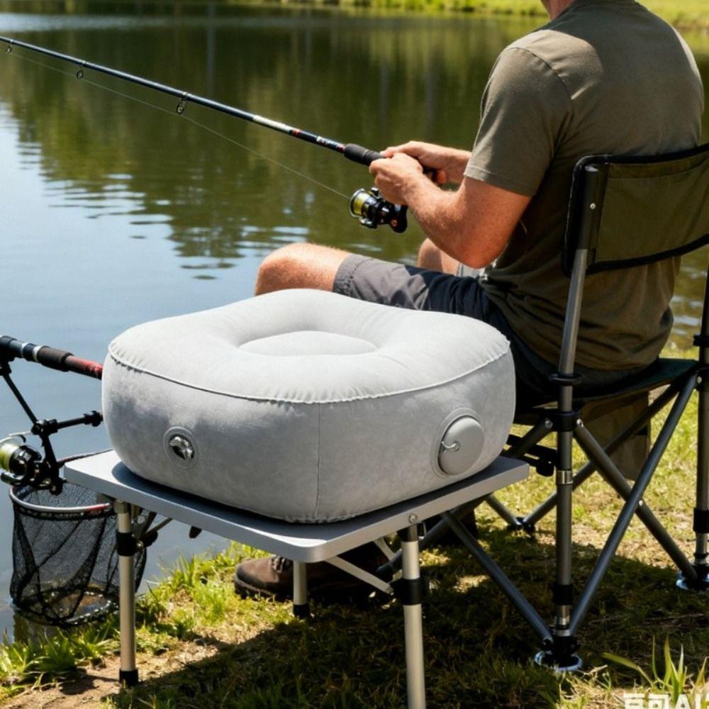Press-down Inflatable Foot Pads Thick Foldable Inflatable Seat Easy to carry Car Travel Mat