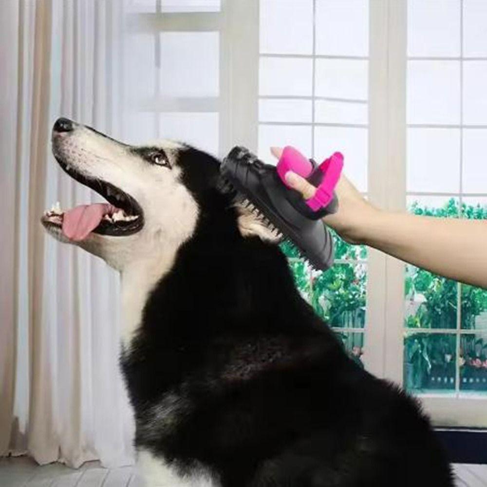 Sprayable Horse Bath Massage Brush Plastic Pet Bathing Brush Multipurpose Dog Beauty Brush  Dogs