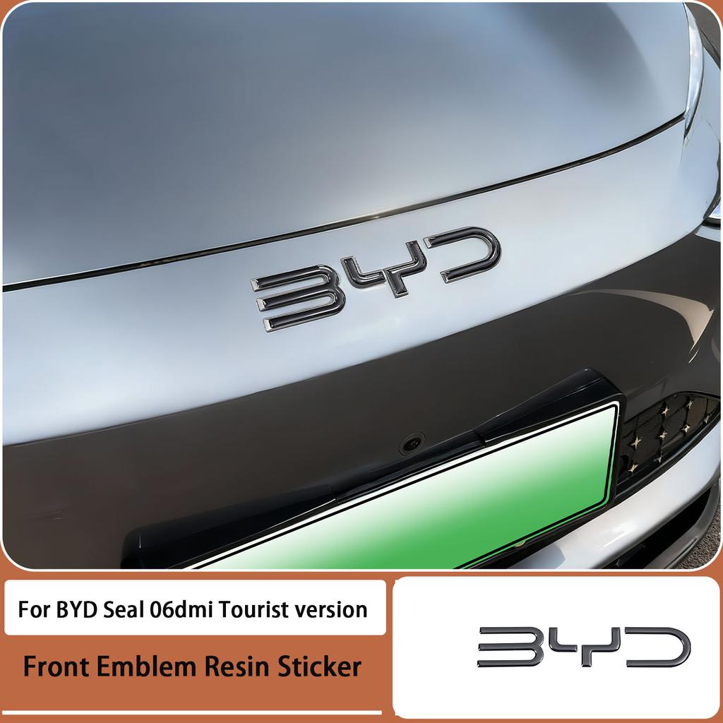Dla BYD Sealion 05EV 06ev Dmi Seal 05 06 07 DIM 06EV/GT Samochód Przedni Znak Emblemat Naklejka Żywiczna Modyfikacja Czarny Wojownik Odznaka Samochodowa