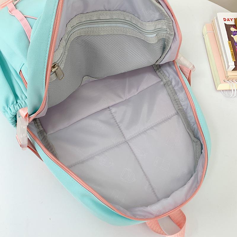 New niche versatile travel backpack, fresh, sweet and lightweight student schoolbag, large-capacity casual backpack