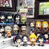 8Pcs/Set Demon Slayer Figure Toy Anime Kimetsu no Yaiba Q Version Sitting Lookup PVC Figurine Model Doll Birthday Gifts