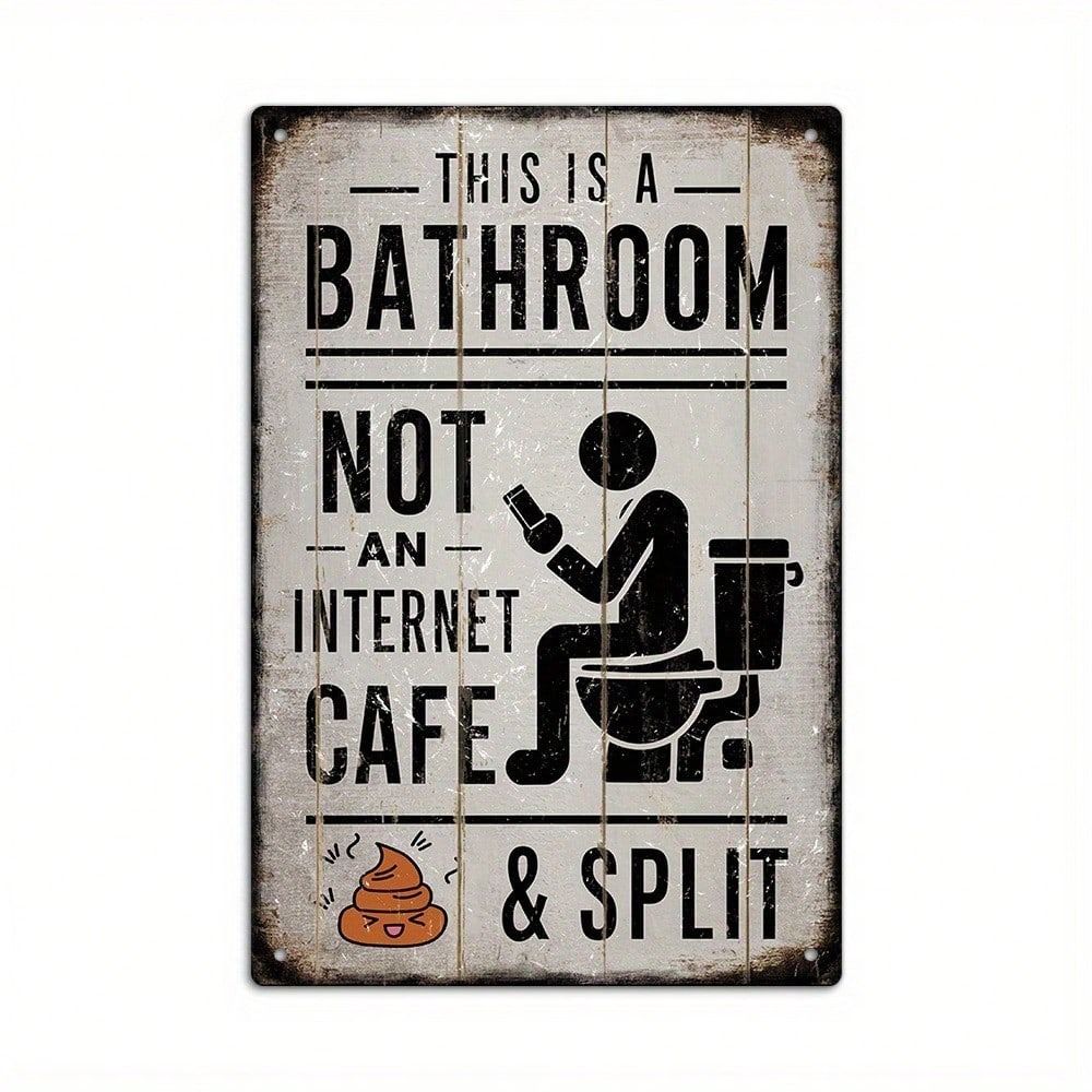 Metal Retro Snake Humor Sign Vintage Funny Plaque Wall Art Decor 20x30cm