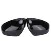 Pair Rearview Mirror Caps Stick On Protective Housing Replacement for Smart Fortwo Forfour 453 2015‑2021Glossy Black