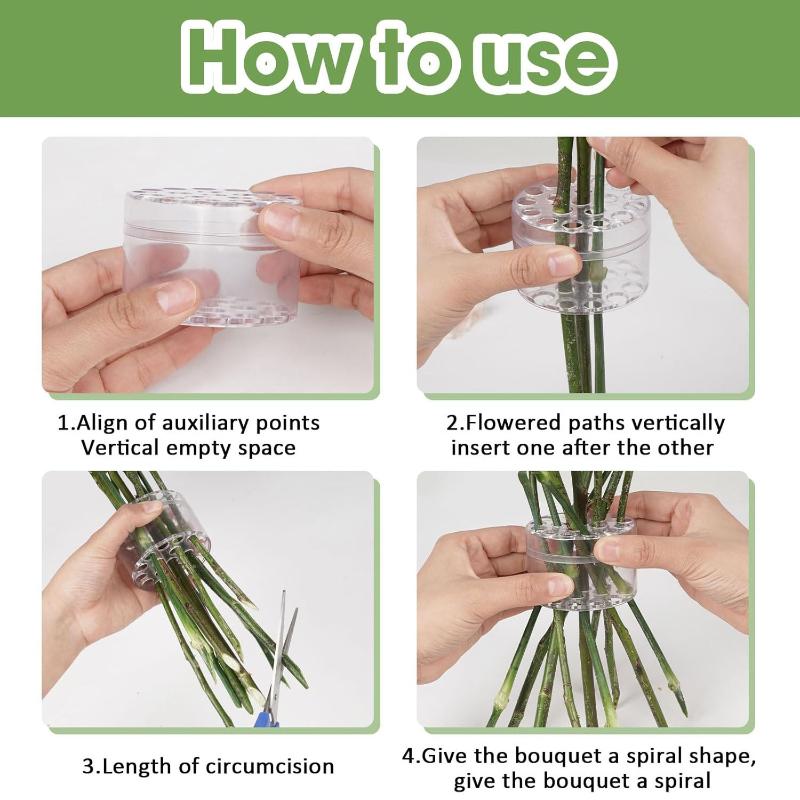 5pcs Spiral Ikebana Stem Holder, Diy Bouquet Kit Spiral Ikebana Stem Holder For Flowers, Ikebana Tools Flower Bouquet Supplies