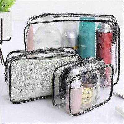 3er-Pack TSA-zugelassene transparente Flüssigkeitsbeutel für Flugreisen | Auslaufsichere Kosmetikbeutel | Urlaubs-Handgepäck-Essentials-2025