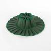 Y2K Parent-Child Summer Reversible Pleated Sun Hats for Women Casual Straw Hat Outdoor Beach Shade Straps Lady Gorras Para Mujer