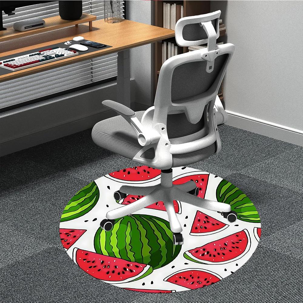 

1pc Watermelon slices Chair Carpet for Office, , Non-slip carpet, Very suitable for offices, farmhouses,Outdoor carpet yy251120040 80cm by 80cm