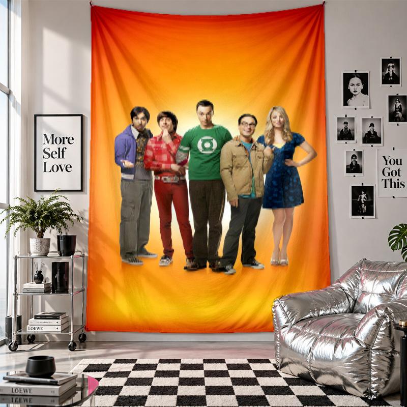Wall TapestryThe Big Bang Theory Art Hanging Cloth Decorative Background Cover for Room Decoration