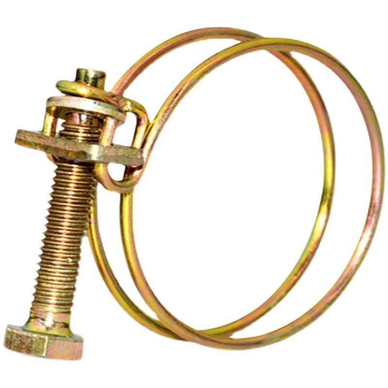 10Pcs Adjustable Pipe Clamp Double Wire Hose Clip Plumbing Fastener Hardware16 Sizes