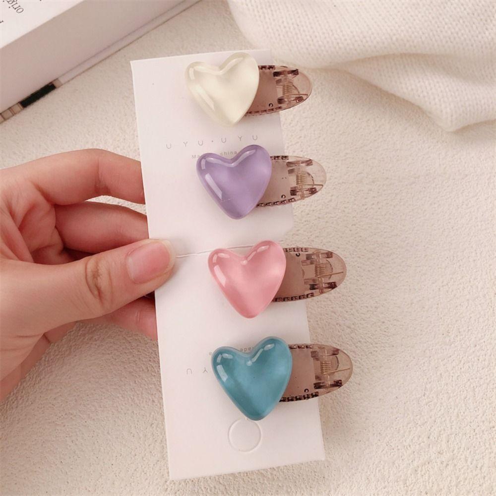 Dopamine Hairpin Heart-shaped Broken Clip Cute Hair Clips