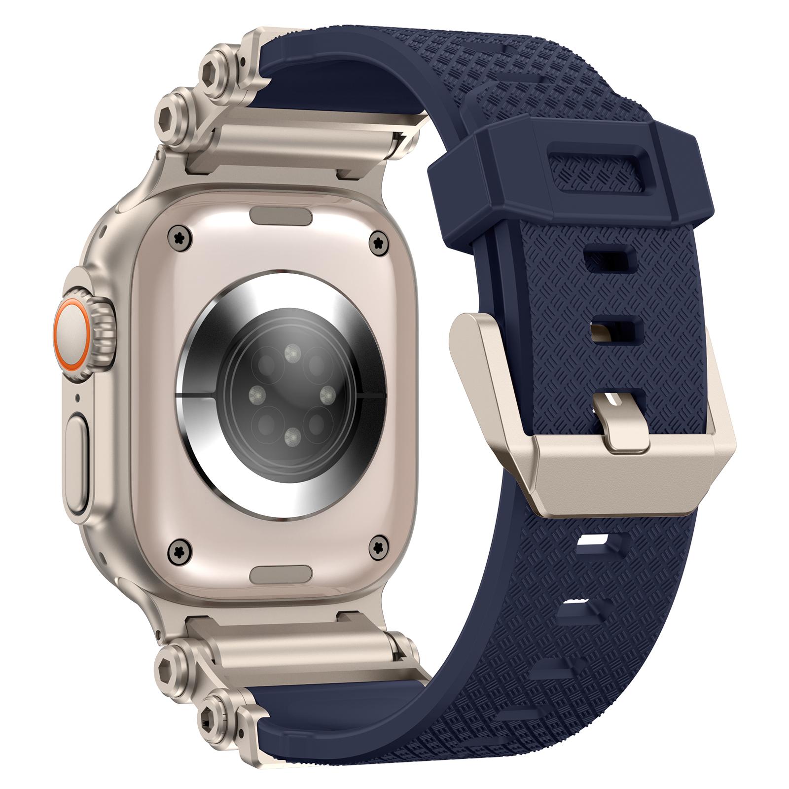 

Ремінець для Apple Watch 10 Ultra 9 8 7 SE (2023) SE (2022) SE 6 5 4 3 2 1 46мм 49мм 45мм 44мм 42мм Ремінець Gear Силіконовий Titanium+Blue