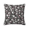 Custom Gothic Skeleton Death Skull Throw Pillow Case Decoracion 3D Printing Sofa Cushion Cover Polyester Soft Pillowslip