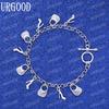 925 Sterling Silver Pendant Bracelet Fashion Wedding Jewelry