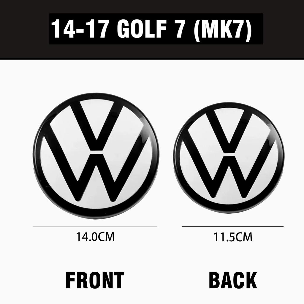 UDXKW1 Car Emblem Front Grille Hood Rear Trunk Badge Accessories For VW