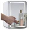 Skincare Fridge 8 Liter Beauty Fridge with LED Light 110V AC/12V DC Thermoelectric Portable Makeup Fridge with Mirror for Bedroom Office Cosmetics