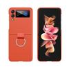Applicable to Samsung zFlip7 ultra-thin mobile phone case folding screen matte ribbon pull rope ring Z flip4 protective case