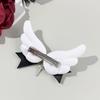 Baby Girls Hair Bows Clip With Angel Wing Gentle Nonslip Grip Ribbon Costume Accessories For Toddler Infants