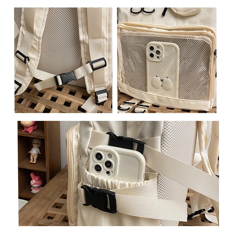 Ita Ita Ita Large Large School Men and Girls Deco Clear JK Otakatsu Goods [RUIZEN] Bag, Backpack, Bag, Lightweight, Capacity, Capacity, Backpack,