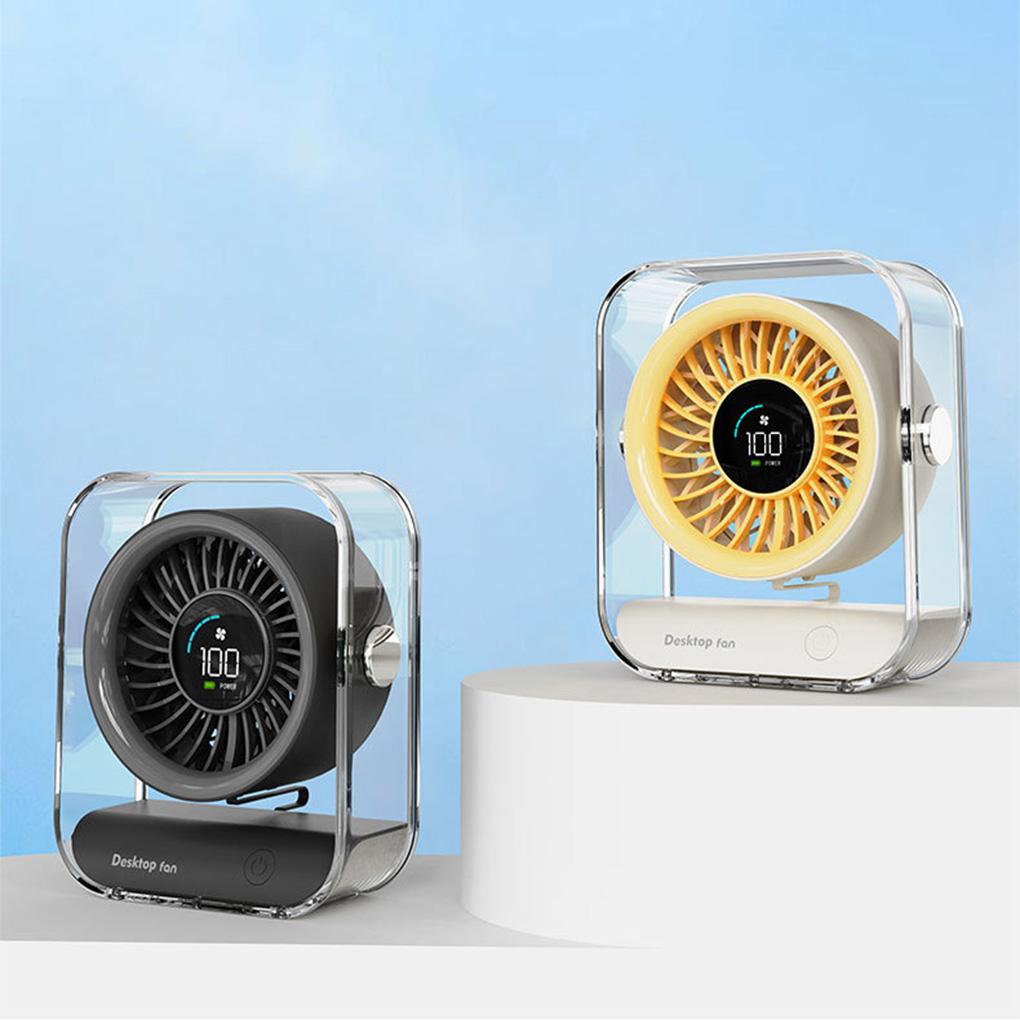 Portable Electric Fan With 100 Wind Speed Levels USB Rechargeable Quiet Fan Portable