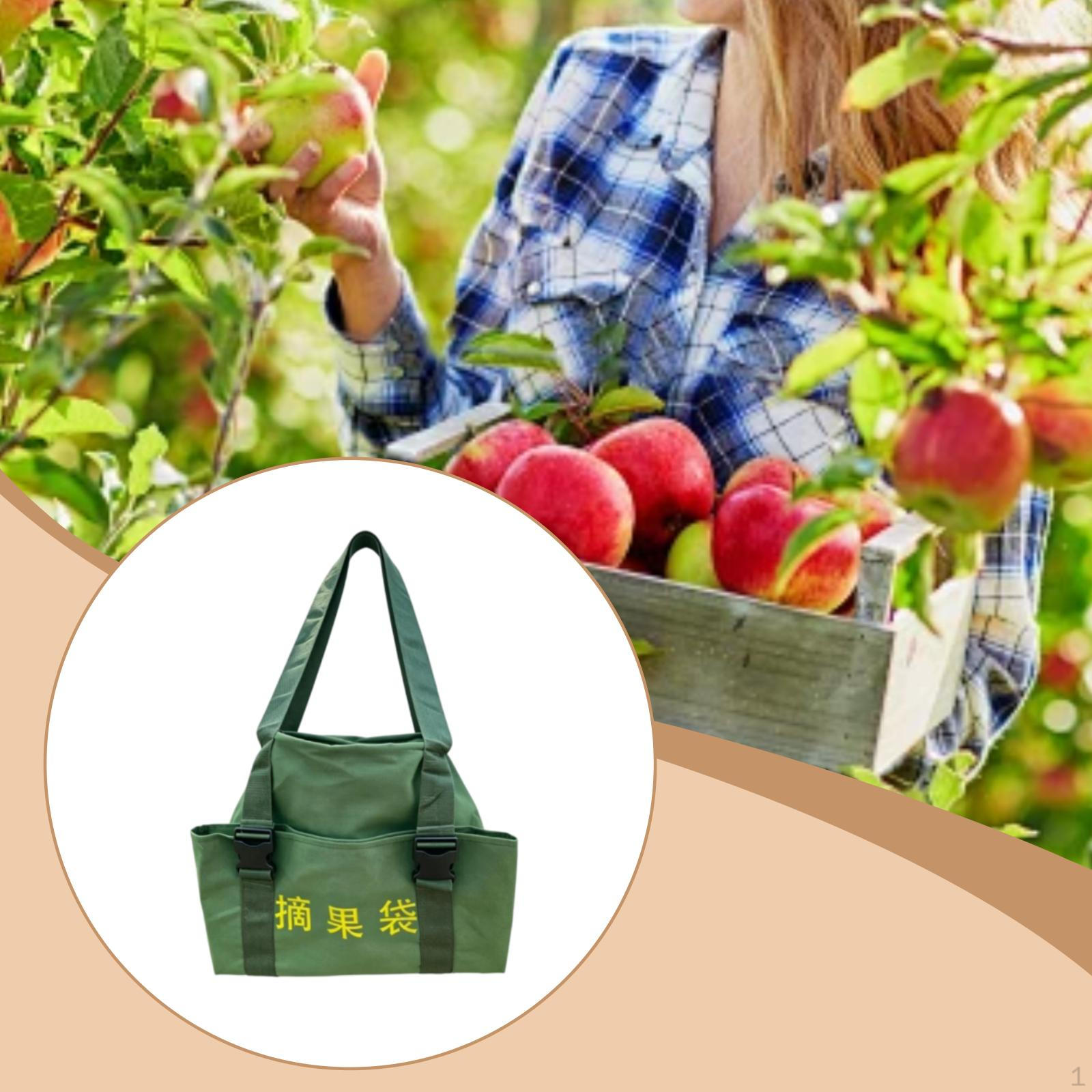 Fruit Picking Bag Garden Harvesting Apron Practical Multifunctional Sturdy Vegetable Foraging