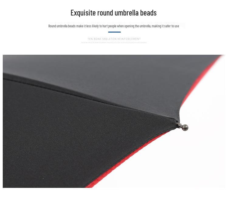 Umbrelă pliabilă automată, dublu strat, rezistentă la vânt - 10 spițe, unisex, pentru soare și ploaie, stil business creativ