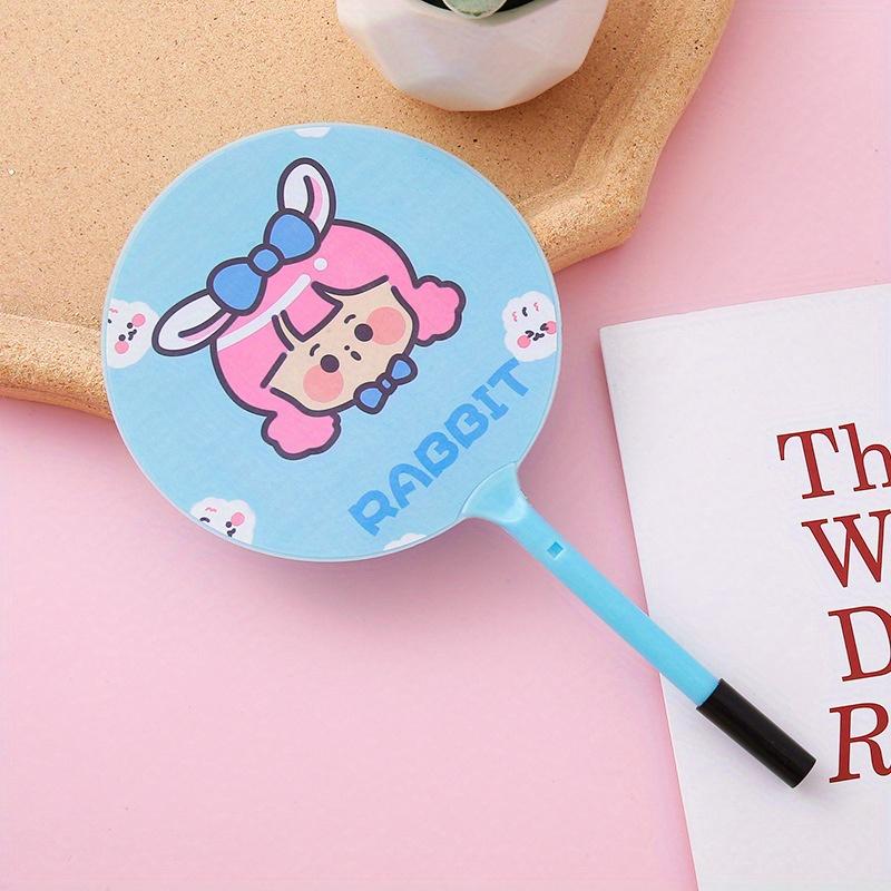 Back To School Season 10pcs 0.5mm Angel Elf Fan Pen Creative Stationery Prize Gift Writing Tool Fan Ballpoint Pen