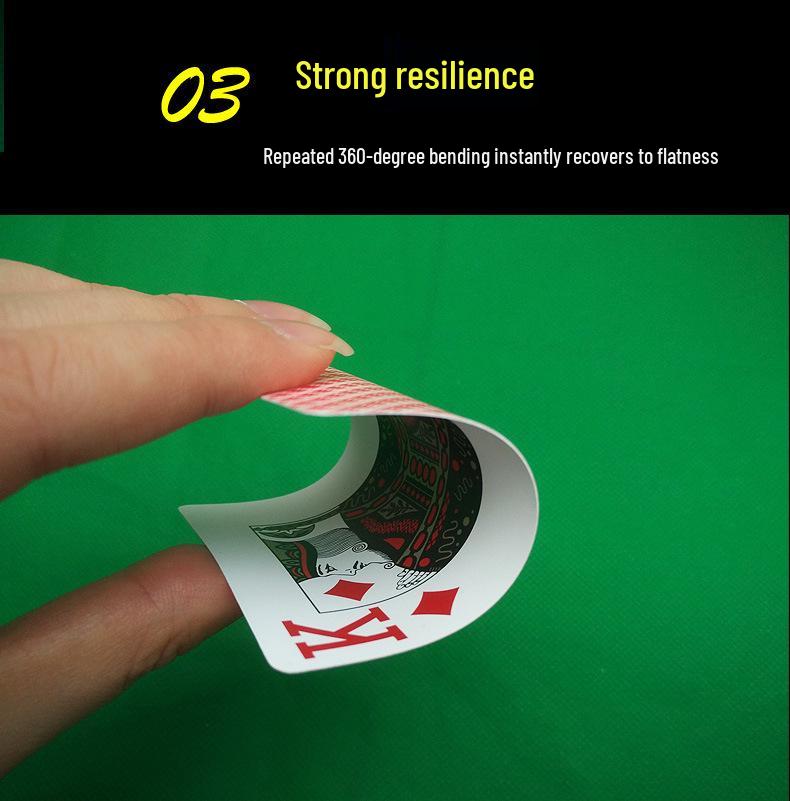 New Ben Niu 777 Texas Hold'em Large Print Frosted Plastic Poker Cards - Waterproof & Durable