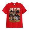Limitierte Schauspieler Jamie Campbell Bower Grafik T-Shirt Herren Retro Mode Übergroßes Baumwoll-T-Shirt Klassische Gothic-Kleidung T-Shirts