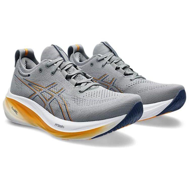 Asics Gel Nimbus 26 Sheet Rock Orange Men Sneakers Grey Thunder-Blue 1011B794-020