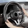 ALN1 Carbonfaser Lenkradabdeckung für Tesla Model 3 Model S Model X Model Y Rutschfeste Schutzschale Auto Innenzubehör