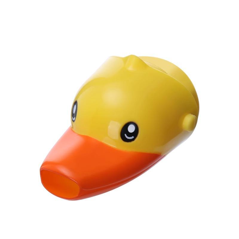 Cute Duck Silicone Faucet Extender: Splash-Proof Water Guide for Kids' Washbasin