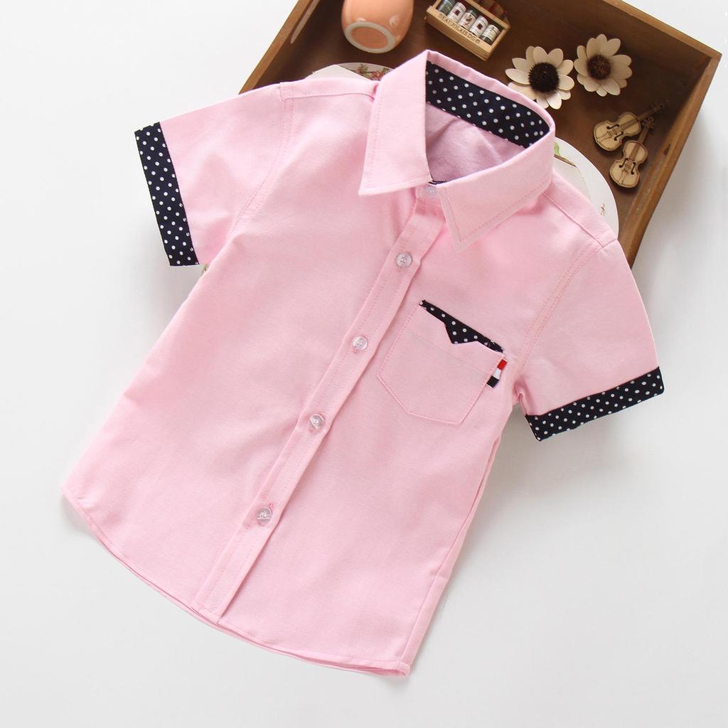 Trendy Boys' Summer Short-Sleeved Casual Shirt