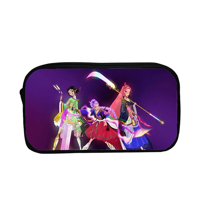 Kpop Łowcy Demonów Uczeń Piórnik Kreskówkowy Duża Pojemność Pudełko na Kredki Artykuły Papiernicze Torba do Przechowywania Kosmetyków dla Dziewczynki Prezenty